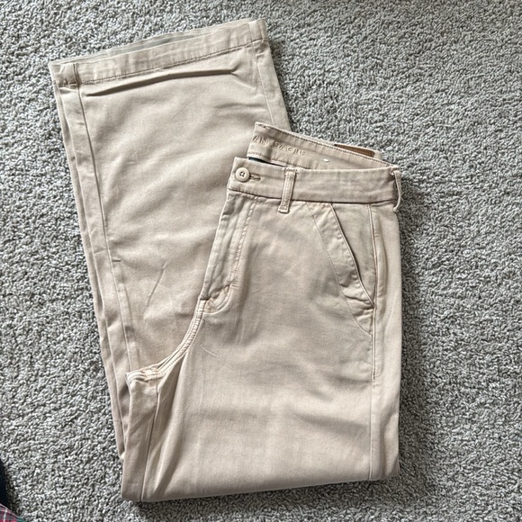AE Women's Super hi rise baggy Wide Leg Short Length Pants - Picture 6 of 7